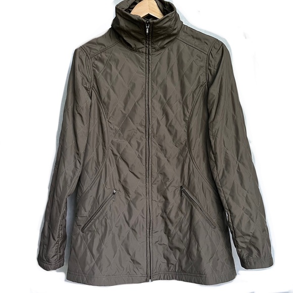 Athleta | Zip | Olive | Quilted Jacket - Picture 1 of 13